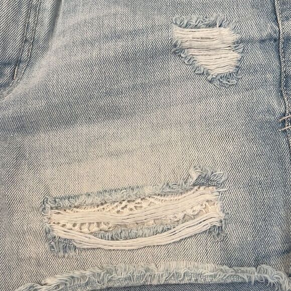 MUDD size 7 distressed denim shorts fab with cowboy boots or flip flops EUC - Picture 4 of 14